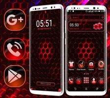 Cool Neon Hexa Launcher Theme screenshot 2