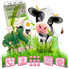 Cartoon Cow Launcher Theme simgesi