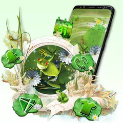 download Cute Frog Launcher Theme APK