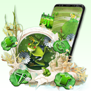 Cute Frog Launcher Theme aplikacja