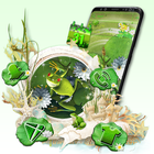 Cute Frog Launcher Theme أيقونة