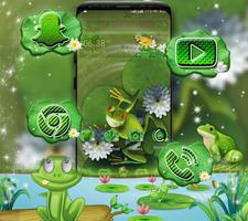 Cute Frog Launcher Theme Poster