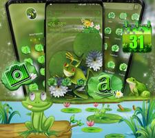 Cute Frog Launcher Theme تصوير الشاشة 1