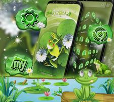 Cute Frog Launcher Theme تصوير الشاشة 2