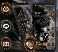 Angry Lion Launcher Theme Cartaz