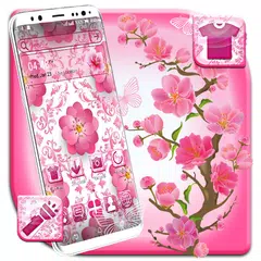 download Beautiful Pink Flower Launcher APK