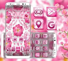 Beautiful Pink Flower Launcher পোস্টার