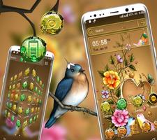 Bird Flower Launcher Theme screenshot 1