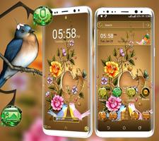 Bird Flower Launcher Theme screenshot 2