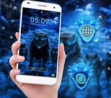 Blue Wolf Launcher Theme screenshot 2