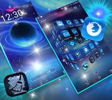 Galaxy Space Launcher Theme تصوير الشاشة 3