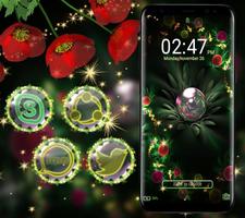 Green Flower Launcher Theme 截图 3