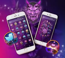 Oni Mask Launcher Theme ภาพหน้าจอ 1