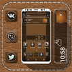 ”Leather Launcher Theme