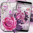 ikon Marble Rose Launcher Theme