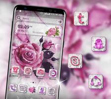 Marble Rose Launcher Theme 海报