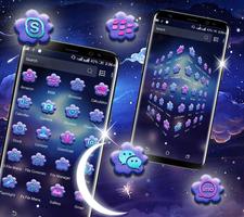 Night Moon Launcher Theme ภาพหน้าจอ 1