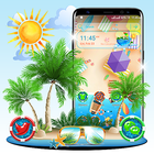 Summer Beach Launcher Theme icône