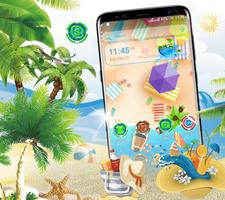 Summer Beach Launcher Theme-poster