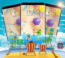 Summer Beach Launcher Theme capture d'écran 2
