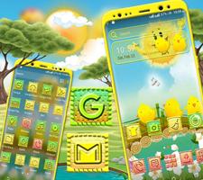 Sunny Summer Launcher Theme capture d'écran 1