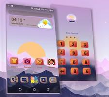 Sunset Art Launcher Theme اسکرین شاٹ 2