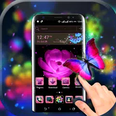 download Pink Flower Launcher Theme APK