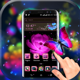 Pink Flower Launcher Theme icon