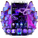 Purple Butterlfy Launcher Them APK