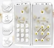 White Flower Launcher Theme скриншот 2