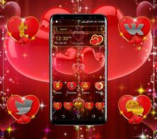 Valentine Heart Launcher Theme 海报