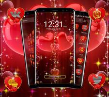 Valentine Heart Launcher Theme imagem de tela 2