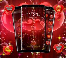 Valentine Heart Launcher Theme capture d'écran 2