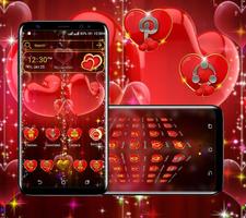 Valentine Heart Launcher Theme imagem de tela 3