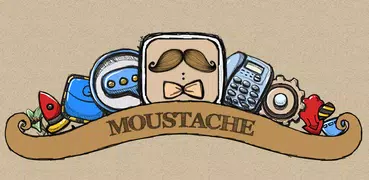 Mustache & Bowknot Launcher Theme
