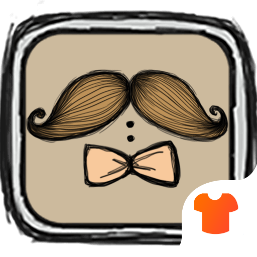Mustache & Bowknot Launcher Theme
