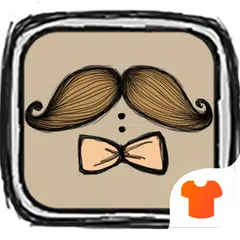 Скачать Mustache & Bowknot Launcher Theme APK