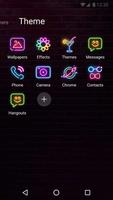 Color Phone Theme - Neon Night اسکرین شاٹ 2