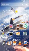 3D Theme - Aircraft Combat Cool 3D Wallpaper الملصق