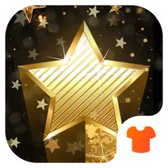 Golden Star Theme - Night Sky Wallpaper & Icons APK download