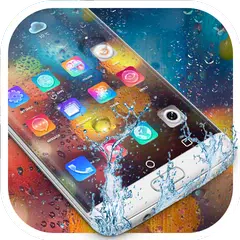 download Colored Rain Drops Launcher Theme APK