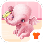 Cartoon Theme - Pink Elephant icône