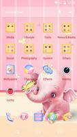 Cartoon Theme - Pink Elephant imagem de tela 1