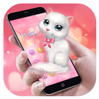 Cartoon Theme - Pink Kitty ikona