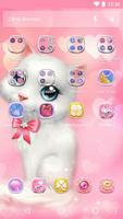 Cartoon Theme - Pink Kitty ภาพหน้าจอ 1