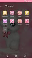 Cartoon Theme - Pink Kitty ภาพหน้าจอ 2