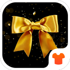 Gold Glitter Launcher Theme simgesi