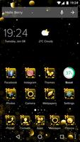 Gold Glitter Launcher Theme Plakat