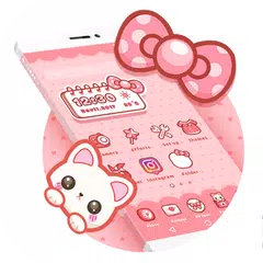 Cartoon Theme - Sweet Kitty APK Herunterladen