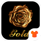 Gold Rose Theme for Android Free أيقونة